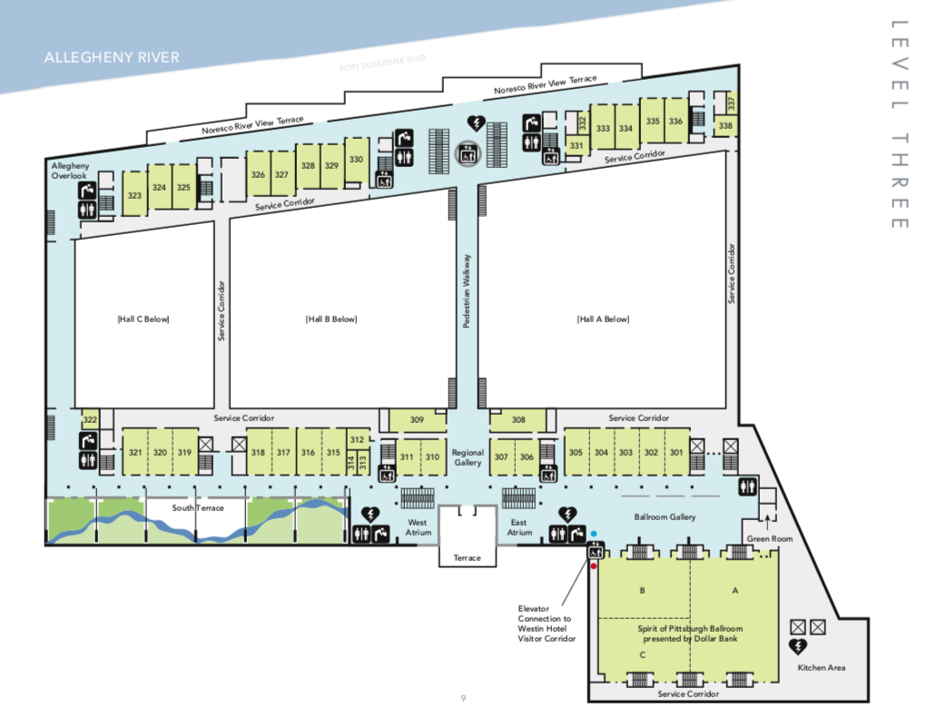 David Lawrence Convention Center 3rd floor plan