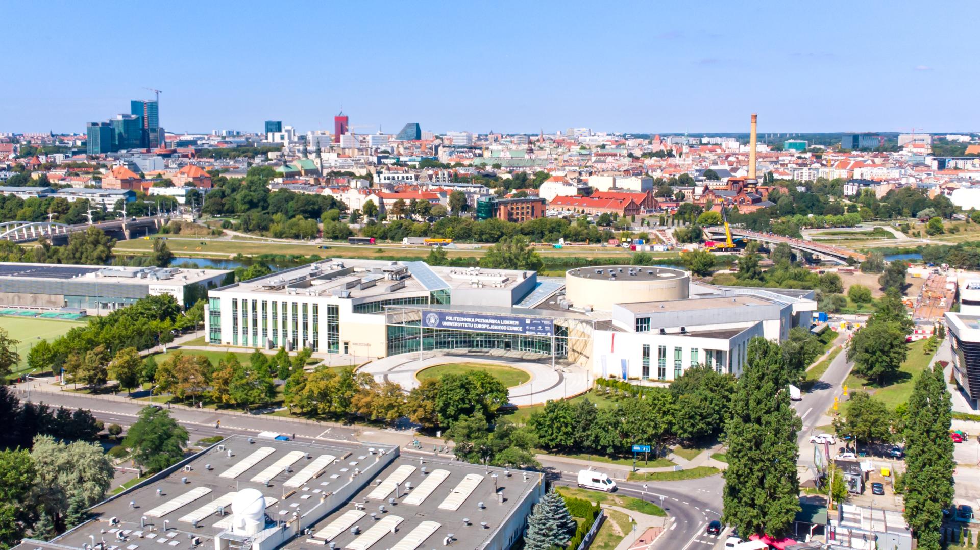 Poznan University of Technology Lecture Center from top